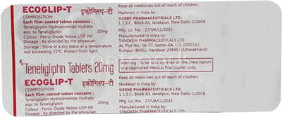 Ecoglip T 20mg Strip Of 10 Tablets