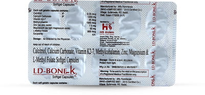 Ld Bone K2 Strip Of 10 Tablets