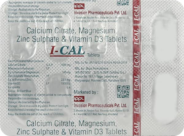 I Cal Strip Of 10 Tablets