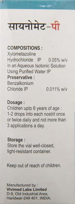 Sinomet Nasal Drops 10ml