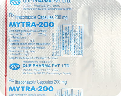 Mytra 200mg Strip Of 7 Capsules