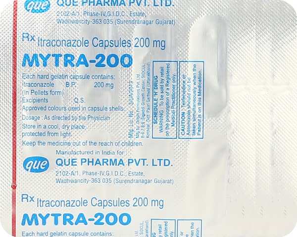 Mytra 200mg Strip Of 7 Capsules