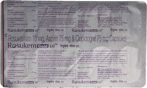 Rosukem Gold 10mg Strip Of 10 Capsules