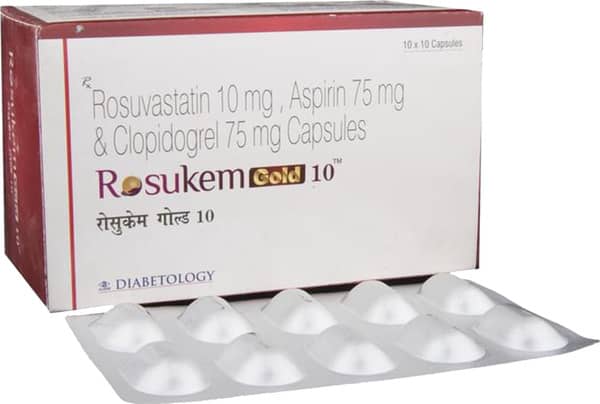 Rosukem Gold 10mg Strip Of 10 Capsules