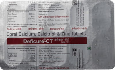 Deficure Ct Strip Of 10 Tablets