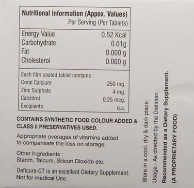 Deficure Ct Strip Of 10 Tablets