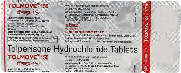 Tolmove 150mg Strip Of 10 Tablets