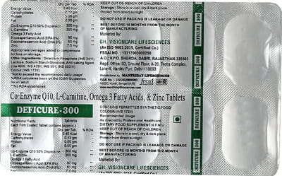 Deficure 300 Strip Of 10 Tablets
