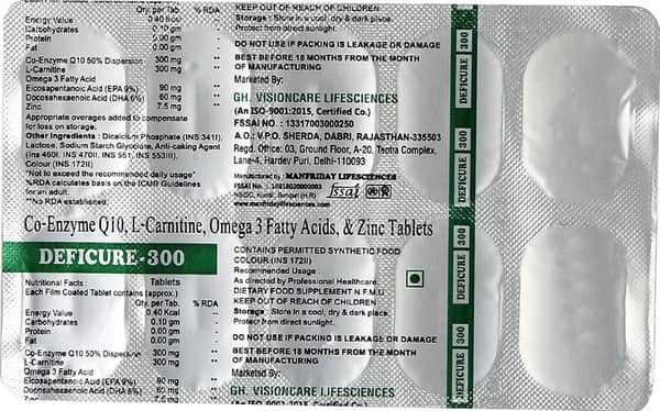 Deficure 300Mg Strip Of 10 Tablets