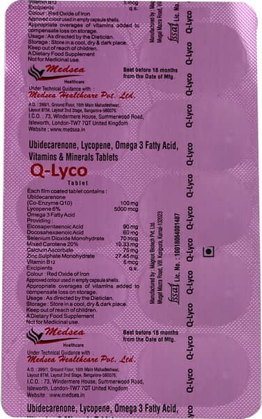 Q Lyco Strip Of 10 Capsules