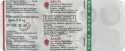 Bp Loc Xl 50mg Strip Of 10 Tablets