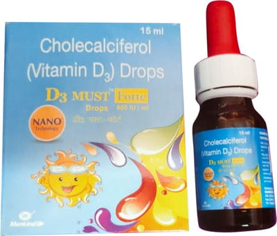 D3 Must Forte 800iu Bottle Of 15ml Drops
