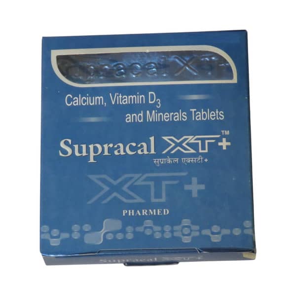 सुप्राकैल एक्सटी प्लस की स्ट्रिप 15 टैबलेट्स