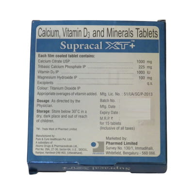 Supracal Xt Plus Strip Of 15 Tablets