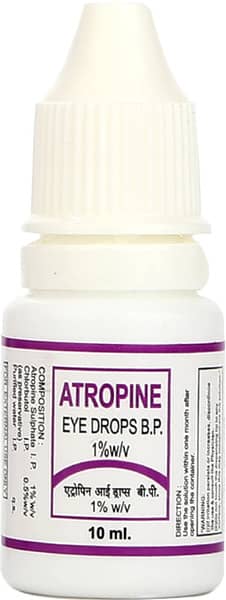 Atropine Bottle Of 10ml Eye Drops