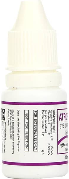 Atropine Bottle Of 10ml Eye Drops