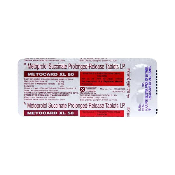 Metogard Xl 50Mg Strip Of 10 Tablets