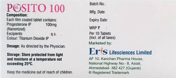 Posito 100Mg Strip Of 10 Tablets