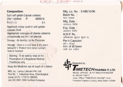 Dee Time 60k Strip Of 4 Capsules