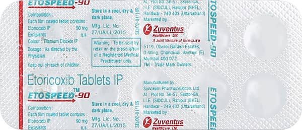 Etospeed 90mg Strip Of 10 Tablets
