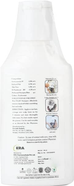 Era Druff Bottle Of 60ml Shampoo