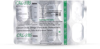 Cal Sbs Strip Of 10 Tablets
