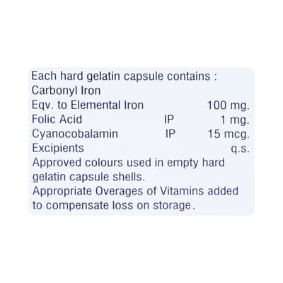 Retferro B12 Strip Of 10 Capsules