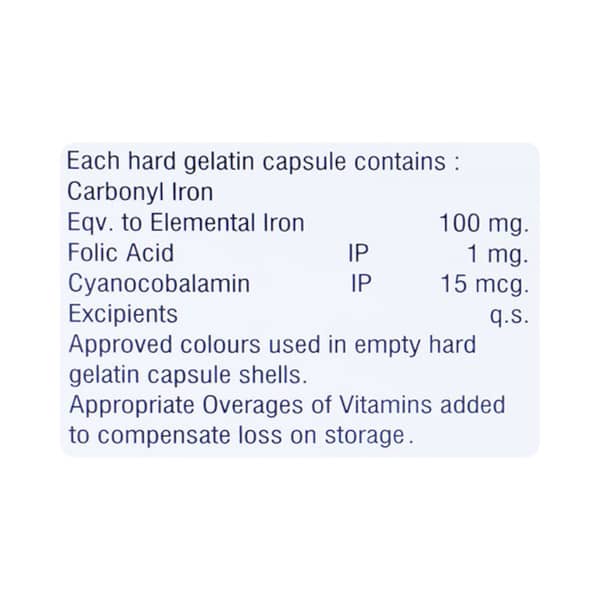 Retferro B12 Strip Of 10 Capsules