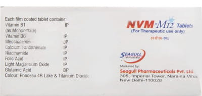 Nvm M12 Strip Of 10 Tablets