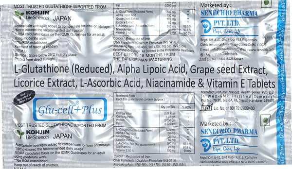 Glucell Plus Strip Of 10 Tablets
