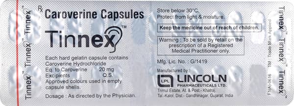 Tinnex Strip Of 28 Capsules