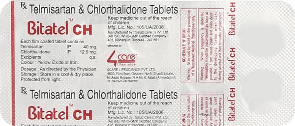 Bitatel Ch 40mg Strip Of 10 Tablets