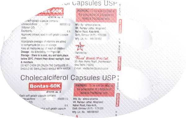 Bontas 60k Strip Of 4 Capsules