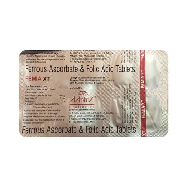 Femia Xt Strip Of 10 Tablets