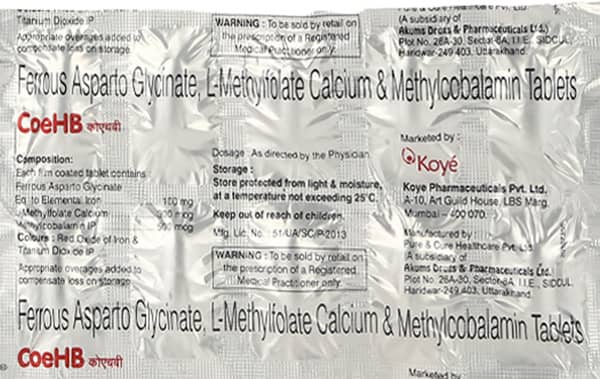 Coehb Strip Of 10 Tablets