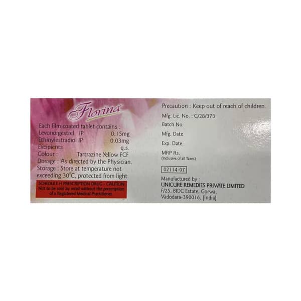 Florina Strip Of 21 Tablets