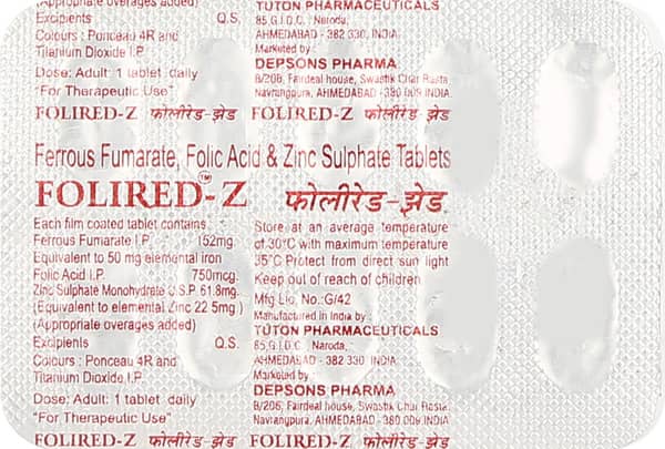 Folired Z Strip Of 10 Tablets