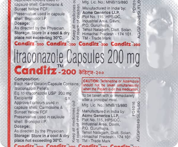 Canditz 200mg Strip Of 10 Capsules