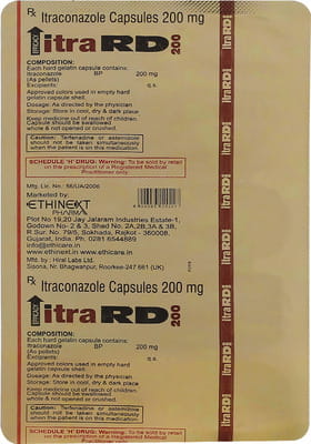Itra Rd 200 Strip Of 10 Capsules