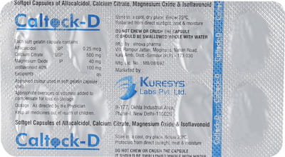 Caltock D Strip Of 10 Capsules