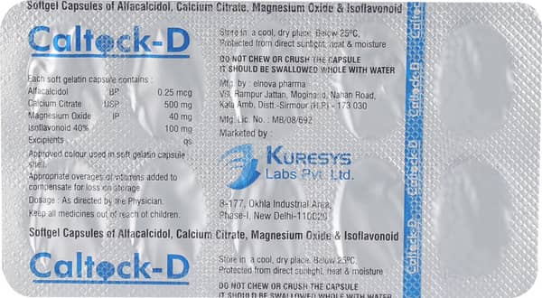 Caltock D Strip Of 10 Capsules