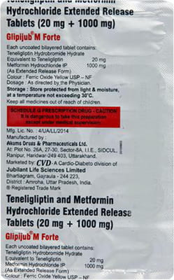 Glipijub M Forte Strip Of 10 Tablets