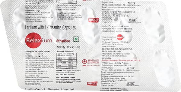 Relaxium Strip Of 10 Capsules