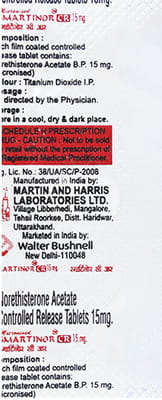 Smartinor Cr 15 Strip Of 5 Tablets