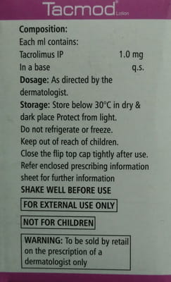 Tacmod 0.1% Bottle Of 30ml Lotion