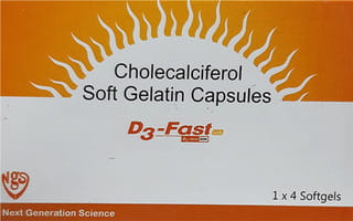 D3 Fast 60k Strip Of 4 Capsules