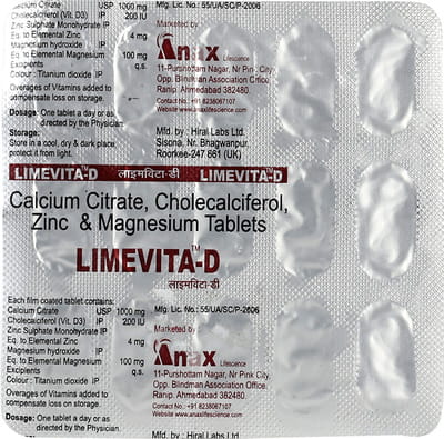 Limevita D Strip Of 15 Tablets