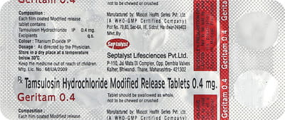 Geritam 0.4mg Strip Of 10 Tablets