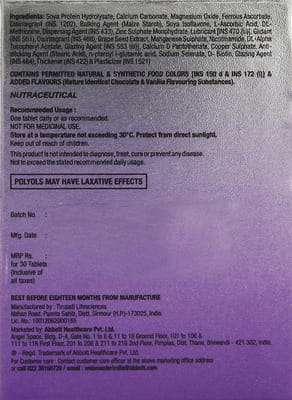 Follihair Abbott New Biotin With Vitamins Bottle Of 30 Tablets