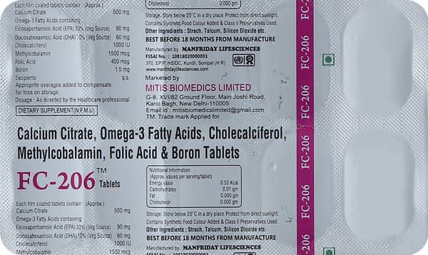 Fc 206 Strip Of 10 Tablets